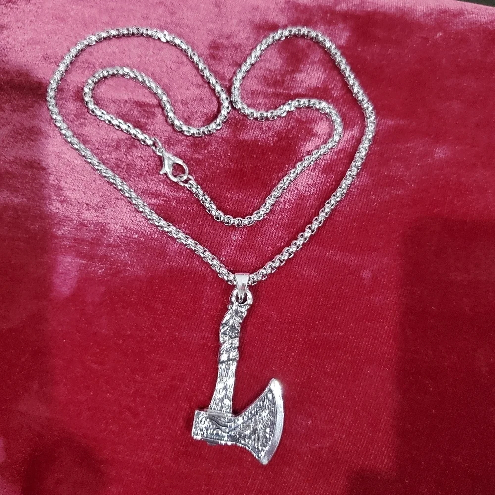 Tomahawk Wolf & Bird Necklace L👀K Plus Stickers Southwestern